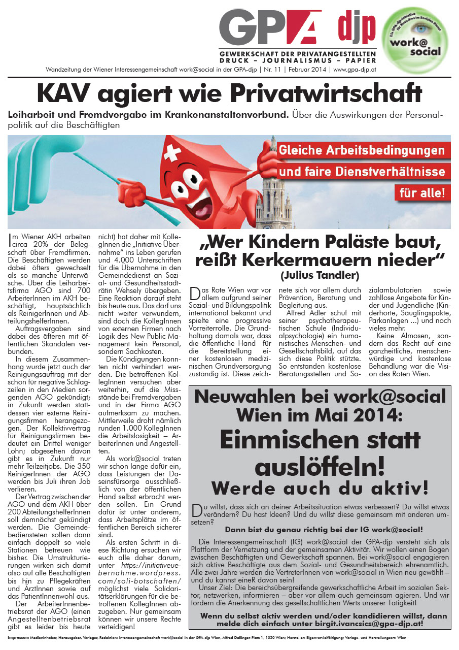 Wandzeitung work@social 11
